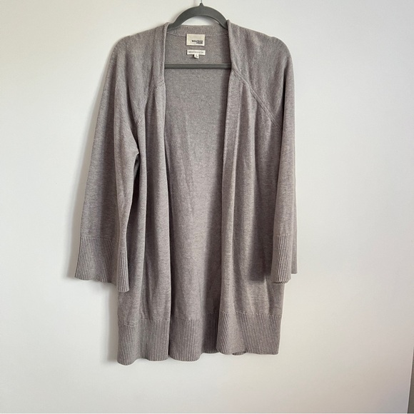 Wilfred Sweaters - Aritzia Wilfred Free Merino Wool Cotton Open Front Cardigan Neutral Size Small